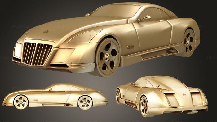 Автомобили и транспорт (Майбах, CARS_2368) 3D модель для ЧПУ станка